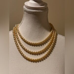 Vintage Sarah Coventry Faux Pearl Strand. 30” long.​